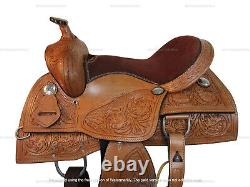 Western Saddle Horse Barrel Racing Pleasure Used Leather Tack Set 15 16 17 18