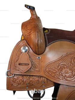 Western Saddle Horse Barrel Racing Pleasure Used Leather Tack Set 15 16 17 18