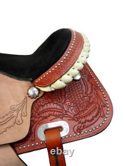 Western Saddle Horse Pleasure Barrel Racing Trail Leather Used Tack Set 15 16 17