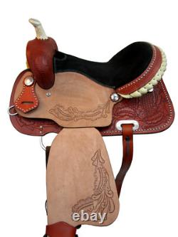 Western Saddle Horse Pleasure Barrel Racing Trail Leather Used Tack Set 15 16 17