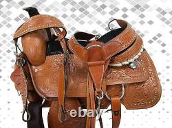 Western Saddle Horse Trail Pleasure Cowboy Rodeo Used Leather Tack 15 16 17 18