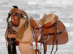 Western Saddle Horse Trail Pleasure Rough Out Hard Seat Horse Used 15 16 17 18