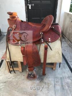 Western Saddle Horse Wade Tree A Fork Western Premium Leather Work free ship