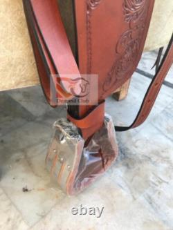 Western Saddle Horse Wade Tree A Fork Western Premium Leather Work free ship