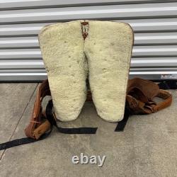 Western Saddle Leather Saddle 17 x 21 See Pics