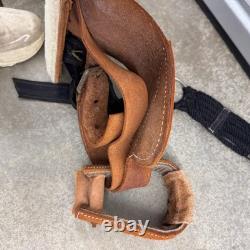 Western Saddle Leather Saddle 17 x 21 See Pics