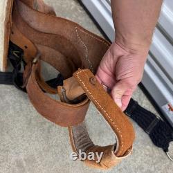 Western Saddle Leather Saddle 17 x 21 See Pics