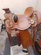 Western Saddle Leather Wade Tree A Fork Roping Ranch Horse Saddle Size 10 -18