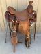 Western Saddle Leather Wade Tree A Fork Roping Ranch Horse Saddle Size 10 -18