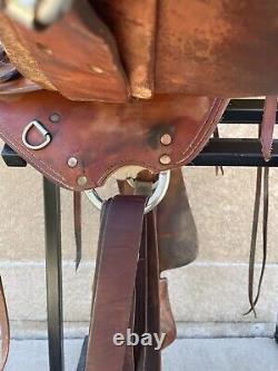 Western Saddle Morgan's Saddlery- Medium Oil Leather, pleasure saddle
