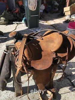 Western Saddle N Poter (maker) Vintage rare Lee Robinson Roping Saddle