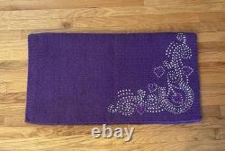 Western Saddle Package Complete Medium Oil withPurple Accents 16 Seat