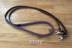 Western Saddle Package Complete Medium Oil withPurple Accents 16 Seat