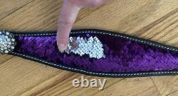 Western Saddle Package Complete Medium Oil withPurple Accents 16 Seat