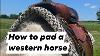 Western Saddle Pads And Blankets How To Pad A Horse