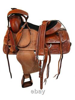 Western Saddle Roping Ranch Roper Pleasure Horse 15 16 17 18 Used Leather Tack