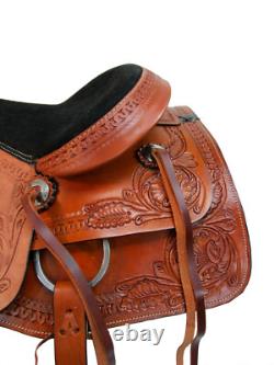Western Saddle Roping Ranch Roper Pleasure Horse 15 16 17 18 Used Leather Tack