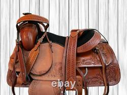 Western Saddle Roping Ranch Roper Pleasure Horse 15 16 17 18 Used Leather Tack