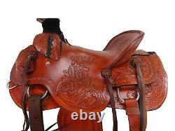 Western Saddle Roping Roper Ranch Used Leather Pleasure Horse Tack 15 16 17 18