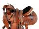 Western Saddle Trail Horse Barrel Racing Cross Tooled Pleasure Used Tack 15 16