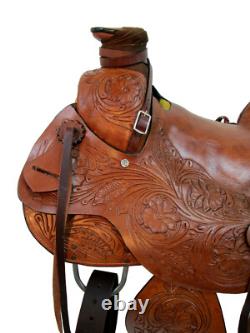 Western Saddle Trail Horse Hard Seat A Fork Wade Style Used Tack Set 15 16 17
