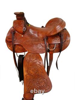Western Saddle Trail Horse Hard Seat A Fork Wade Style Used Tack Set 15 16 17