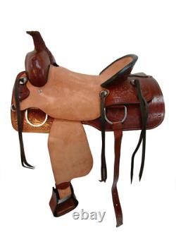 Western Saddle Trail Pleasure Hard Seat Rough Out Used Leather 15 16 17 18 Western Saddle Trail Pleasure Hard Seat Rough Out Used Leather 15 16 17 18