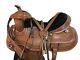 Western Saddle Used Barrel Racing Trail Pleasure Leather Horse Tack 15 16 17 18