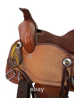 Western Saddle Used Horse Pleasure Kids Trail Leather Pleasure Roping Tack 12 13