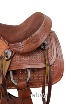 Western Saddle Used Horse Pleasure Kids Trail Leather Pleasure Roping Tack 12 13