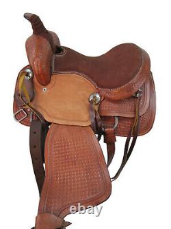 Western Saddle Used Horse Pleasure Kids Trail Leather Pleasure Roping Tack 12 13