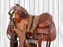 Western Saddle Used Horse Pleasure Kids Trail Leather Pleasure Roping Tack 12 13