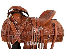 Western Saddle Used Horse Pleasure Trail Roping Ranch Wade Tack Set 15 16 17 18