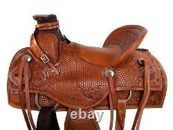 Western Saddle Used Horse Pleasure Trail Roping Ranch Wade Tack Set 15 16 17 18