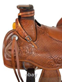 Western Saddle Used Horse Pleasure Trail Roping Ranch Wade Tack Set 15 16 17 18