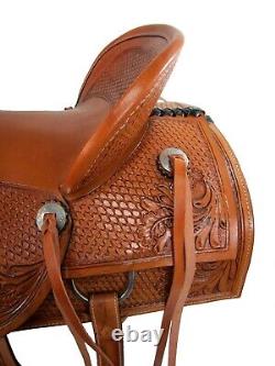 Western Saddle Used Horse Pleasure Trail Roping Ranch Wade Tack Set 15 16 17 18