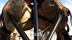 Western Saddle Vintage Bonanza Big Horn 15 Ranch Well Used, Lasting Well