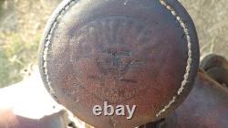 Western Saddle Vintage Bonanza Big Horn 15 Ranch Well Used, Lasting Well