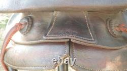 Western Saddle Vintage Bonanza Big Horn 15 Ranch Well Used, Lasting Well