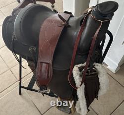 Western Saddle Vintage Nice All Leather Fittings Well Made