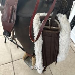 Western Saddle Vintage Nice All Leather Fittings Well Made
