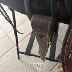 Western Saddle Vintage Nice All Leather Fittings Well Made
