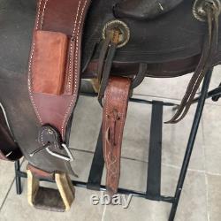 Western Saddle Vintage Nice All Leather Fittings Well Made