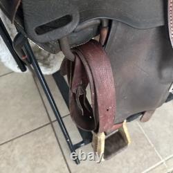 Western Saddle Vintage Nice All Leather Fittings Well Made