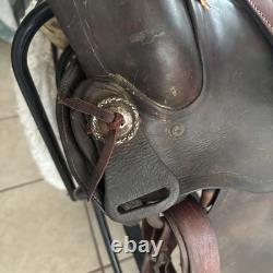 Western Saddle Vintage Nice All Leather Fittings Well Made