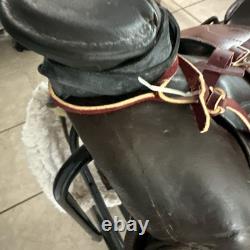Western Saddle Vintage Nice All Leather Fittings Well Made