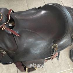 Western Saddle Vintage Nice All Leather Fittings Well Made