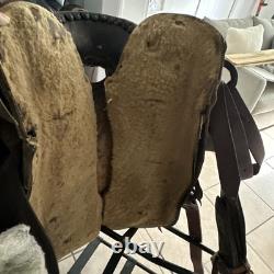 Western Saddle Vintage Nice All Leather Fittings Well Made