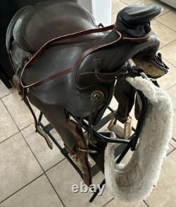 Western Saddle Vintage Nice All Leather Fittings Well Made