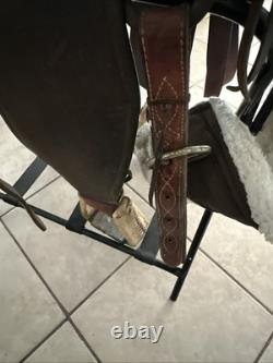 Western Saddle Vintage Nice All Leather Fittings Well Made